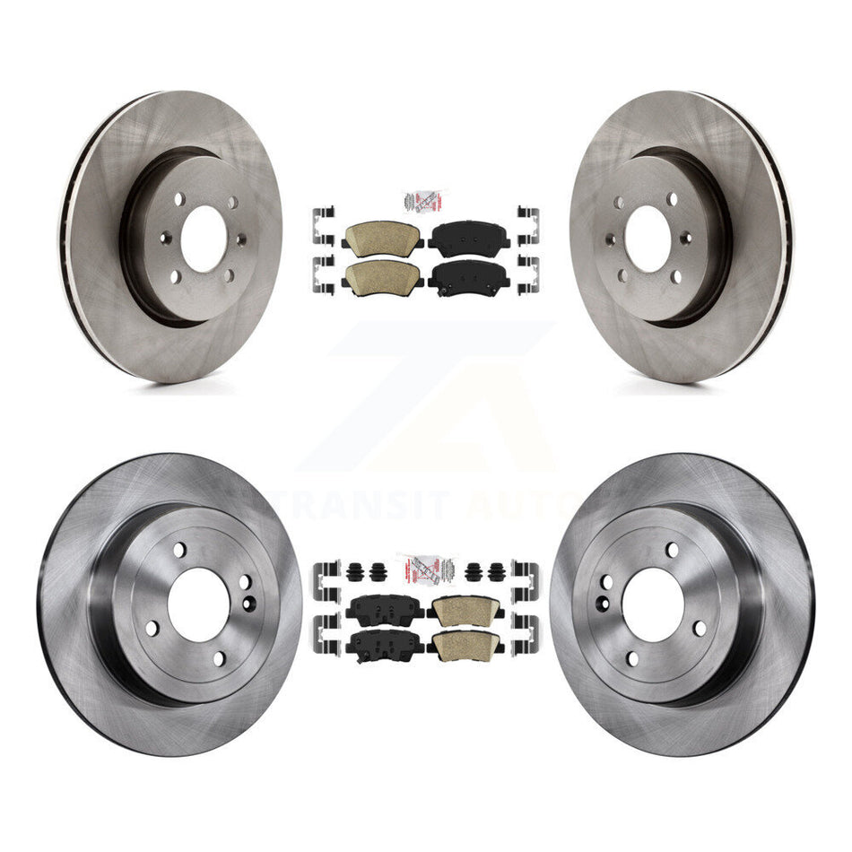 Front Rear Ceramic Pads And Disc Brake Rotors Kit For Kia Rio K8A-106569