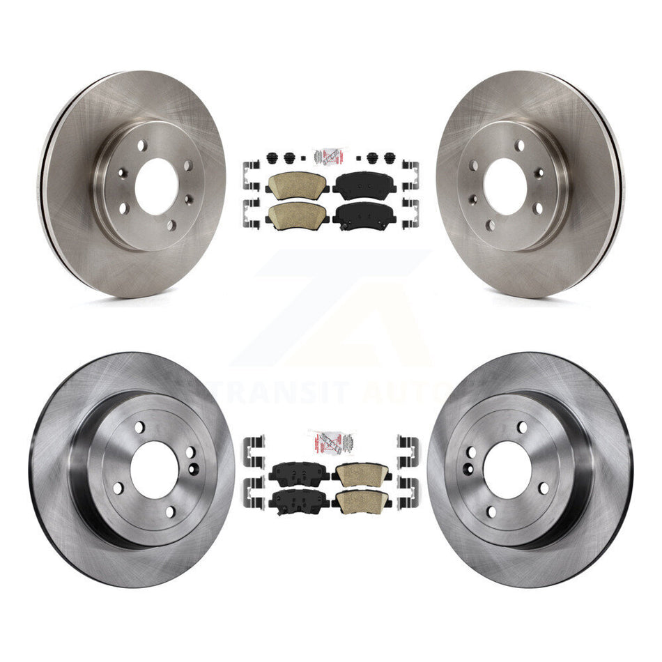Front Rear Ceramic Pads And Disc Brake Rotors Kit For Hyundai Accent Kia Rio K8A-106570