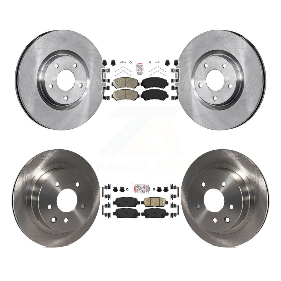 Front Rear Ceramic Pads And Disc Brake Rotors Kit For 2014-2017 Nissan Juke Nismo RS K8A-106573