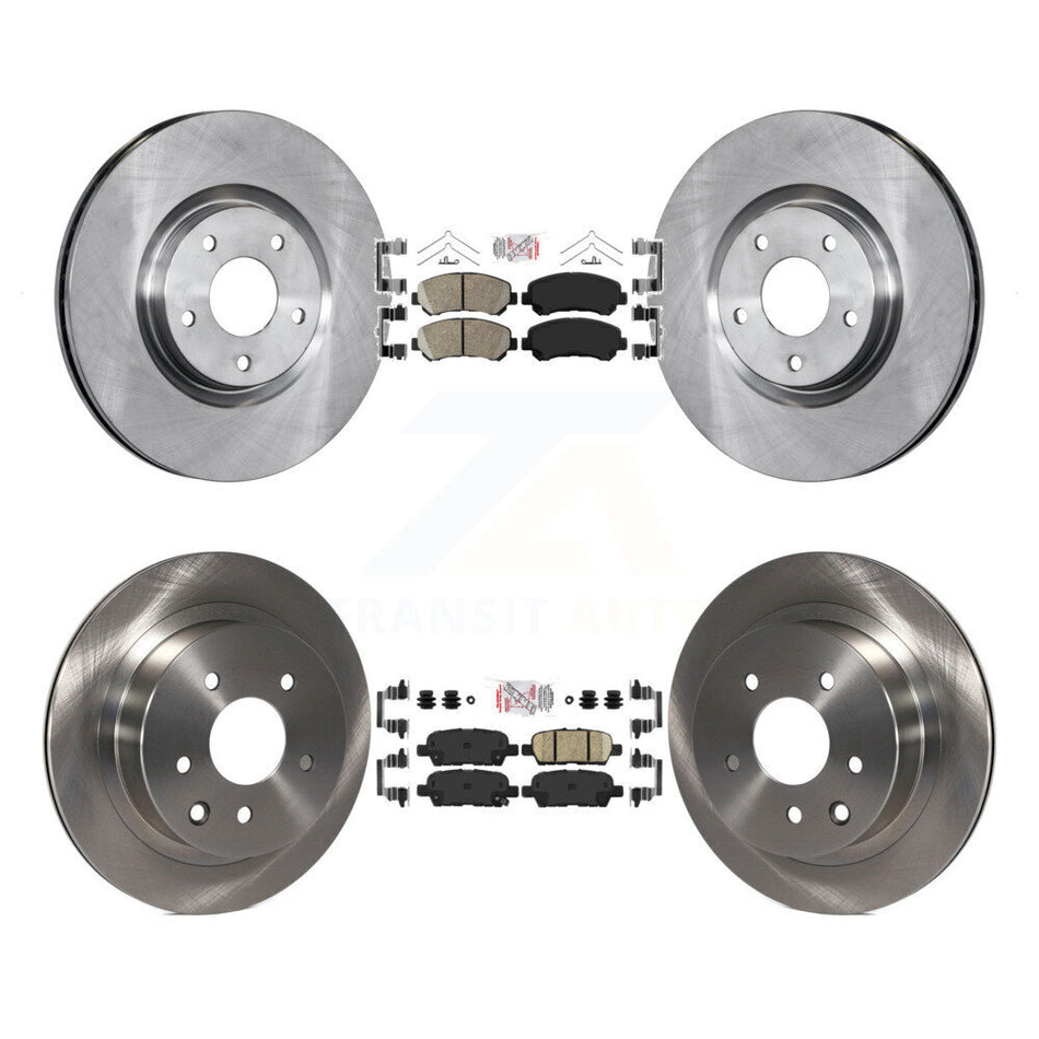 Front Rear Ceramic Pads And Disc Brake Rotors Kit For 2014-2017 Nissan Juke Nismo RS K8A-106575