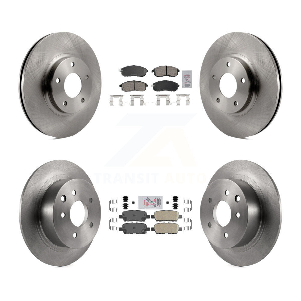 Front Rear Ceramic Pads And Disc Brake Rotors Kit For Nissan Altima K8A-106582
