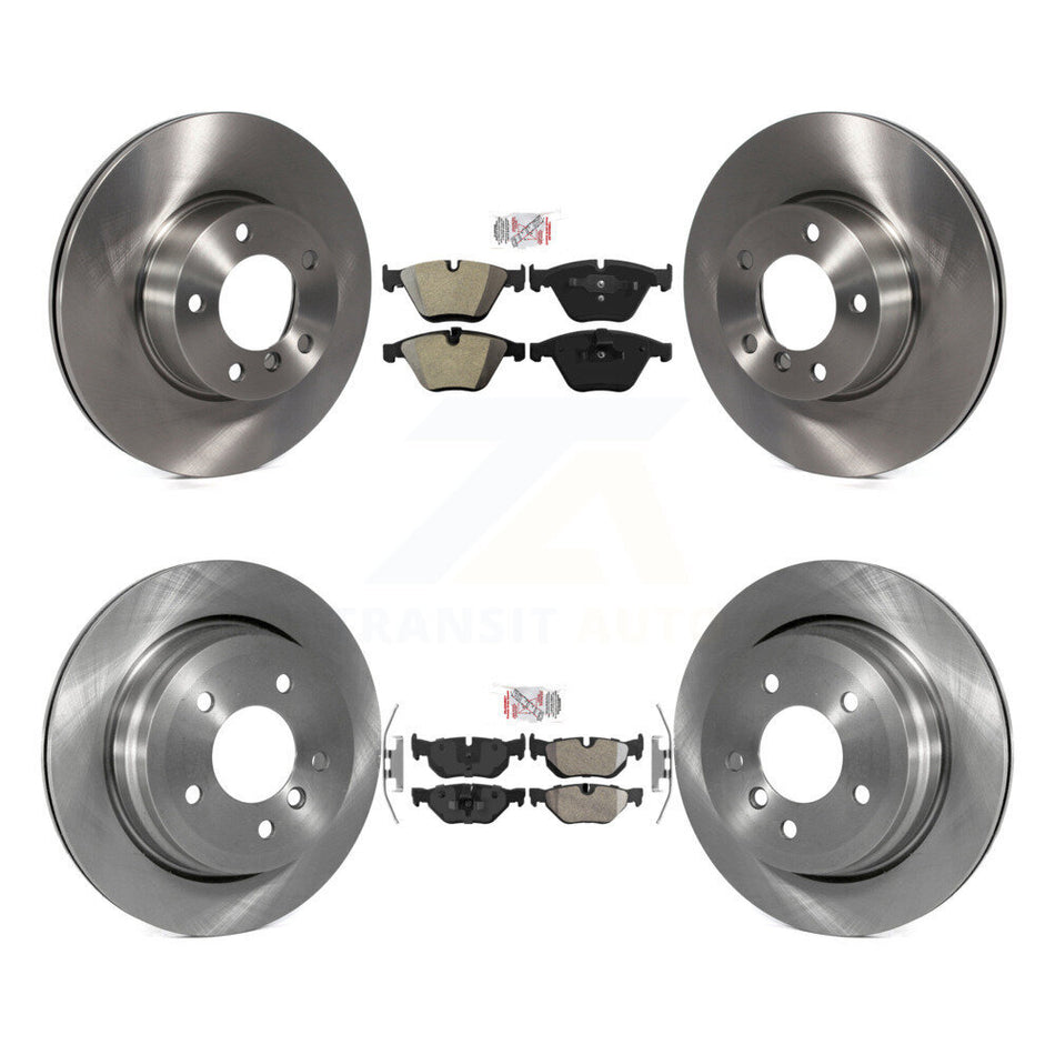Front Rear Semi-Metallic Pads And Disc Brake Rotors Kit For BMW 328i xDrive X1 328xi K8A-106586