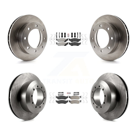 Front Rear Semi-Metallic Pad & Disc Brake Rotors Kit For 1999 Ford F-450 Super Duty F-550 K8A-106589