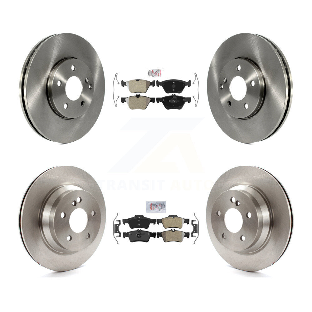 Front Rear Semi-Metallic Pad Brake Rotor Kit For Mercedes-Benz E320 AWD With Vented K8A-106592