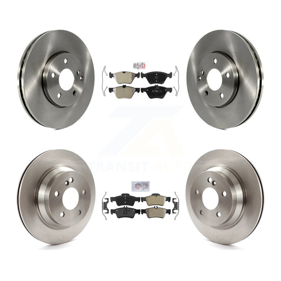 Front Rear Semi-Metallic Pad Brake Rotor Kit For Mercedes-Benz E320 AWD With Vented K8A-106592