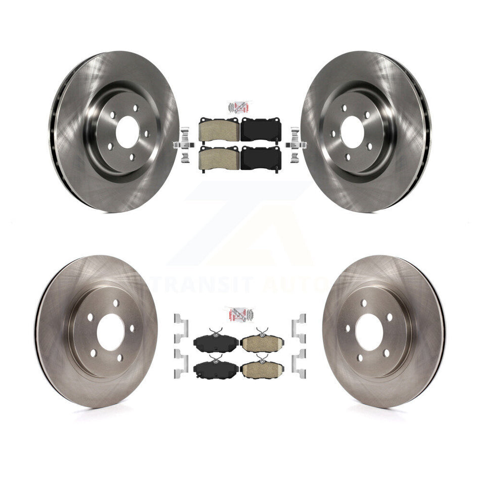 Front Semi-Metallic Rear Ceramic Pads And Disc Brake Rotors Kit For Ford Mustang K8A-106596