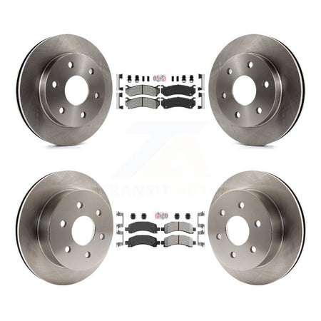 Front Rear Semi-Metallic Pad & Disc Brake Rotor Kit For GMC Savana 2500 Chevrolet Express K8A-106602