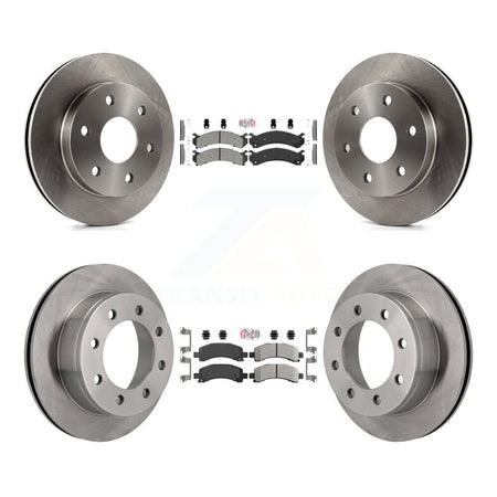 Front Rear Semi-Metallic Pad & Brake Rotors Kit For 2006 GMC Savana 2500 With 7300 Lb GVW K8A-106606