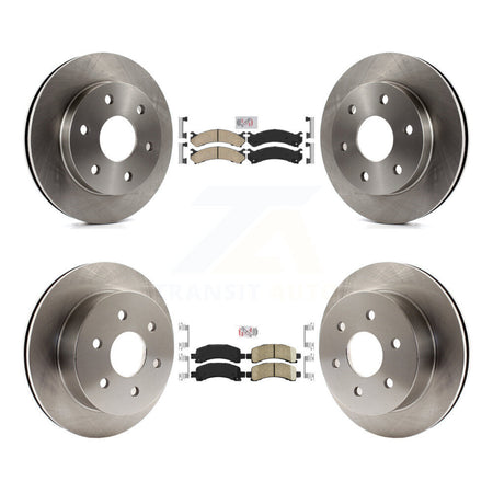 Front Rear Ceramic Pad & Disc Brake Rotors Kit For 2006 Chevrolet Express 2500 GMC Savana K8A-106613