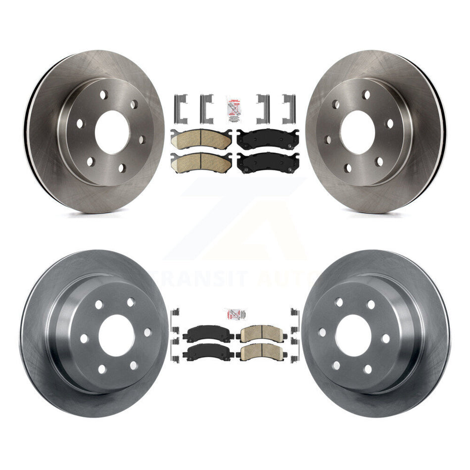 Front Rear Ceramic Pads And Disc Brake Rotors Kit For Chevrolet Avalanche 1500 K8A-106615