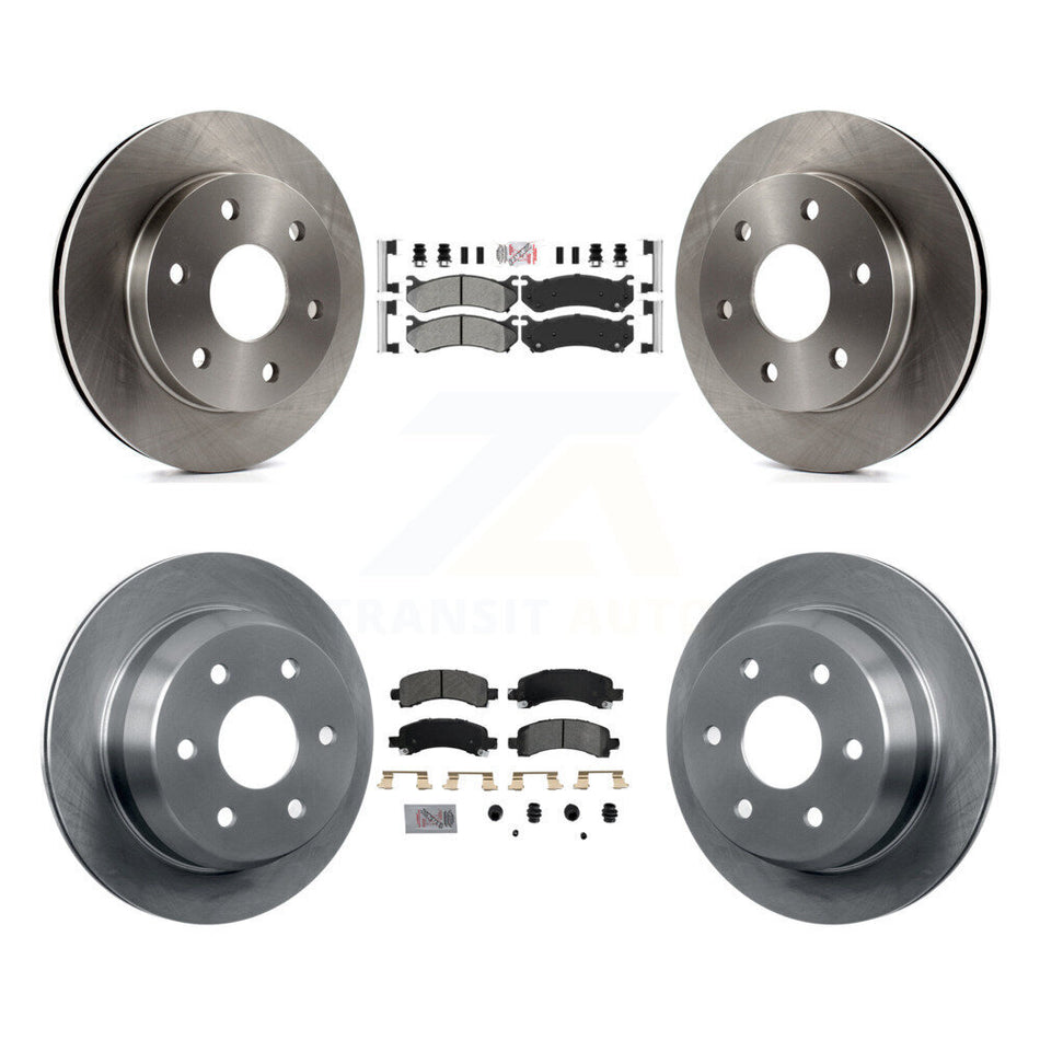 Front Rear Semi-Metallic Pads And Disc Brake Rotors Kit For Chevrolet Avalanche 1500 K8A-106618