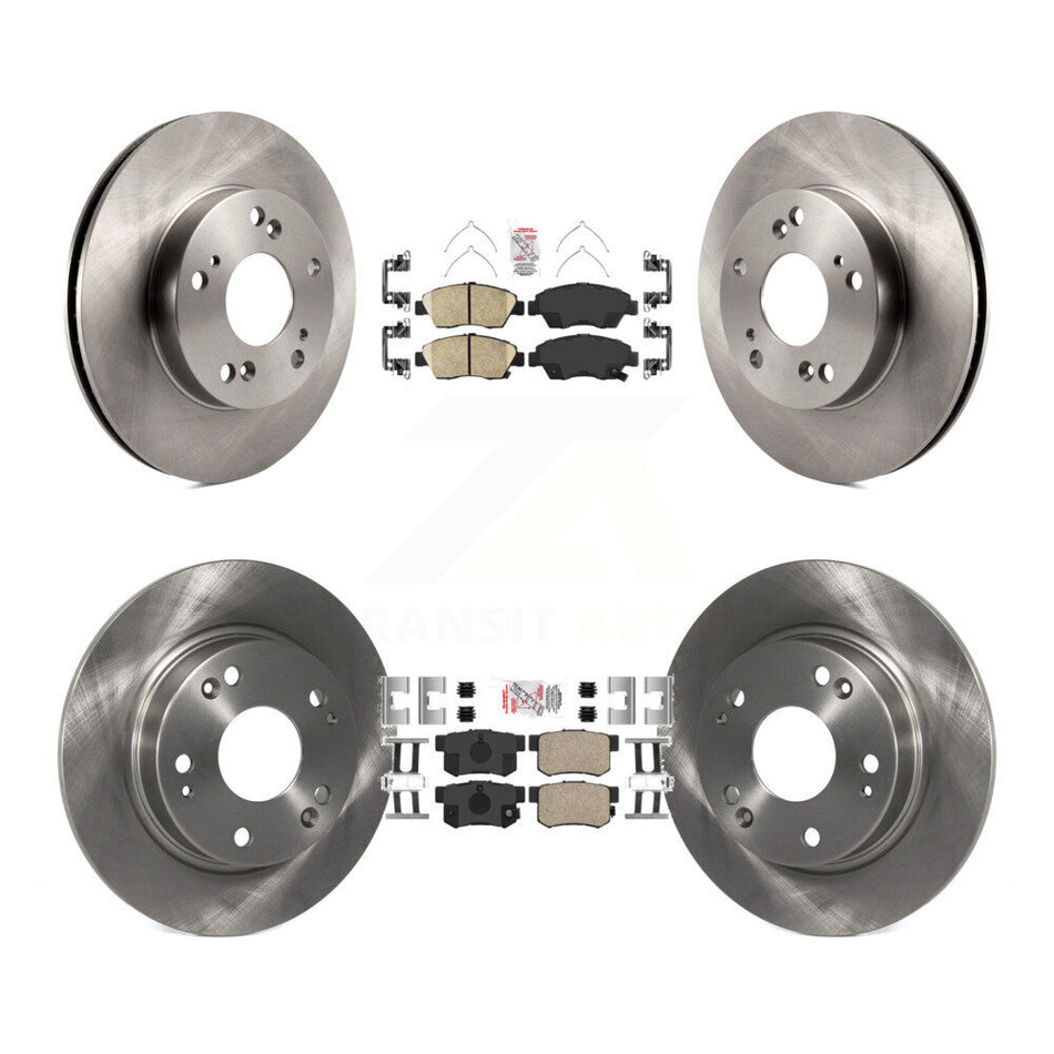 Front Rear Ceramic Pads And Disc Brake Rotors Kit For 2013-2015 Acura ILX 1.5L K8A-106620