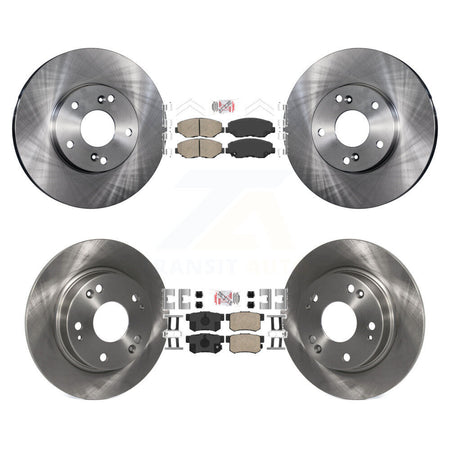 Front Rear Ceramic Pads And Disc Brake Rotors Kit For 2014-2015 Acura ILX 2.0L K8A-106624