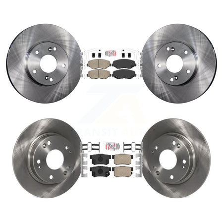 Front Rear Ceramic Pads And Disc Brake Rotors Kit For 2014-2015 Acura ILX 2.0L K8A-106626