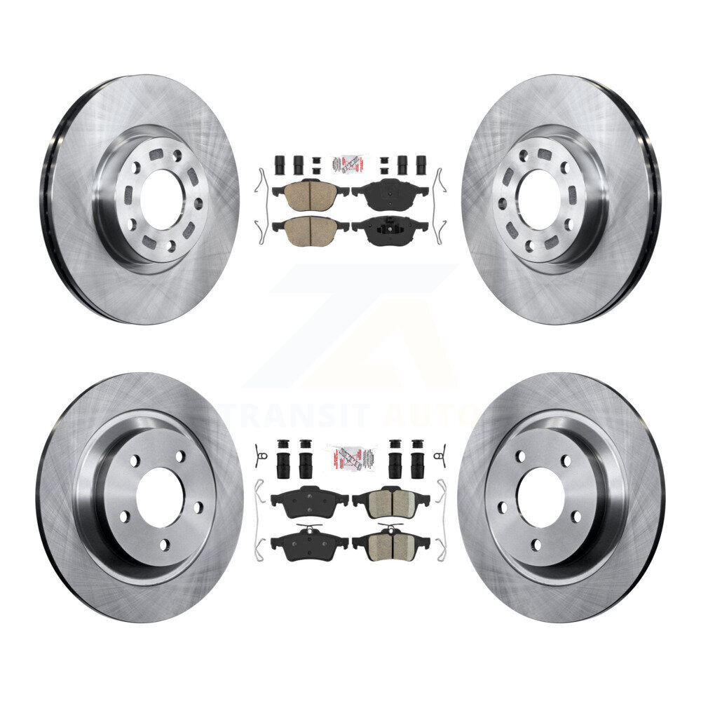 Front Rear Ceramic Pads And Disc Brake Rotors Kit For Mazda 5 K8A-106631