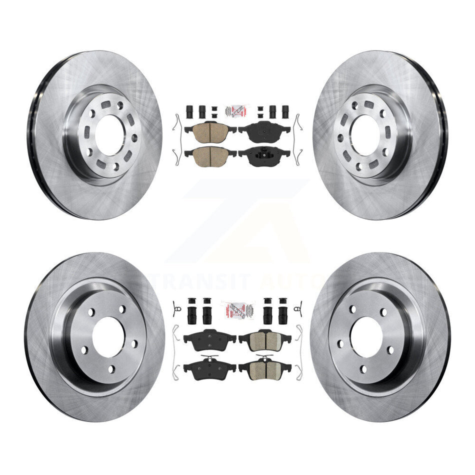 Front Rear Ceramic Pads And Disc Brake Rotors Kit For Mazda 5 K8A-106631