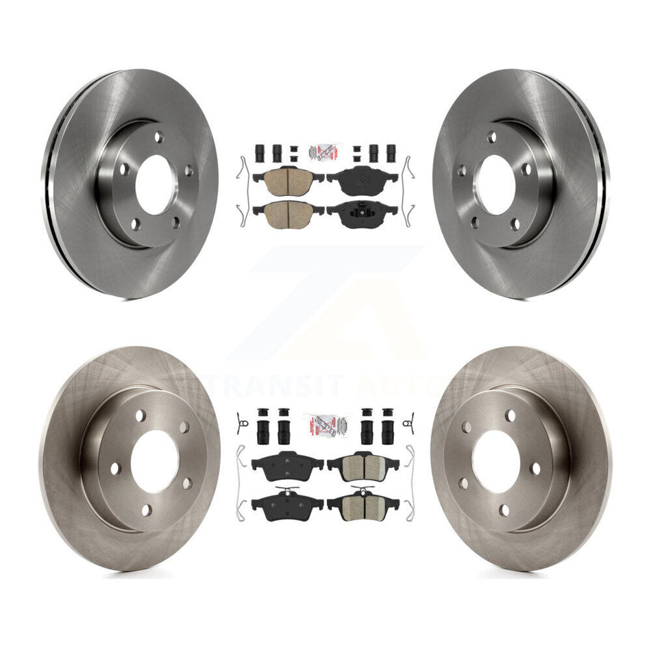 Front Rear Ceramic Pads And Disc Brake Rotors Kit For Mazda 3 Sport K8A-106637