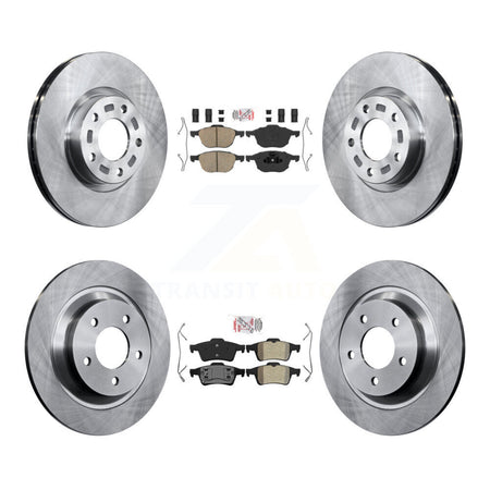 Front Ceramic Rear Semi-Metallic Pads And Disc Brake Rotors Kit For 2006 Mazda 5 To 02 06 K8A-106641