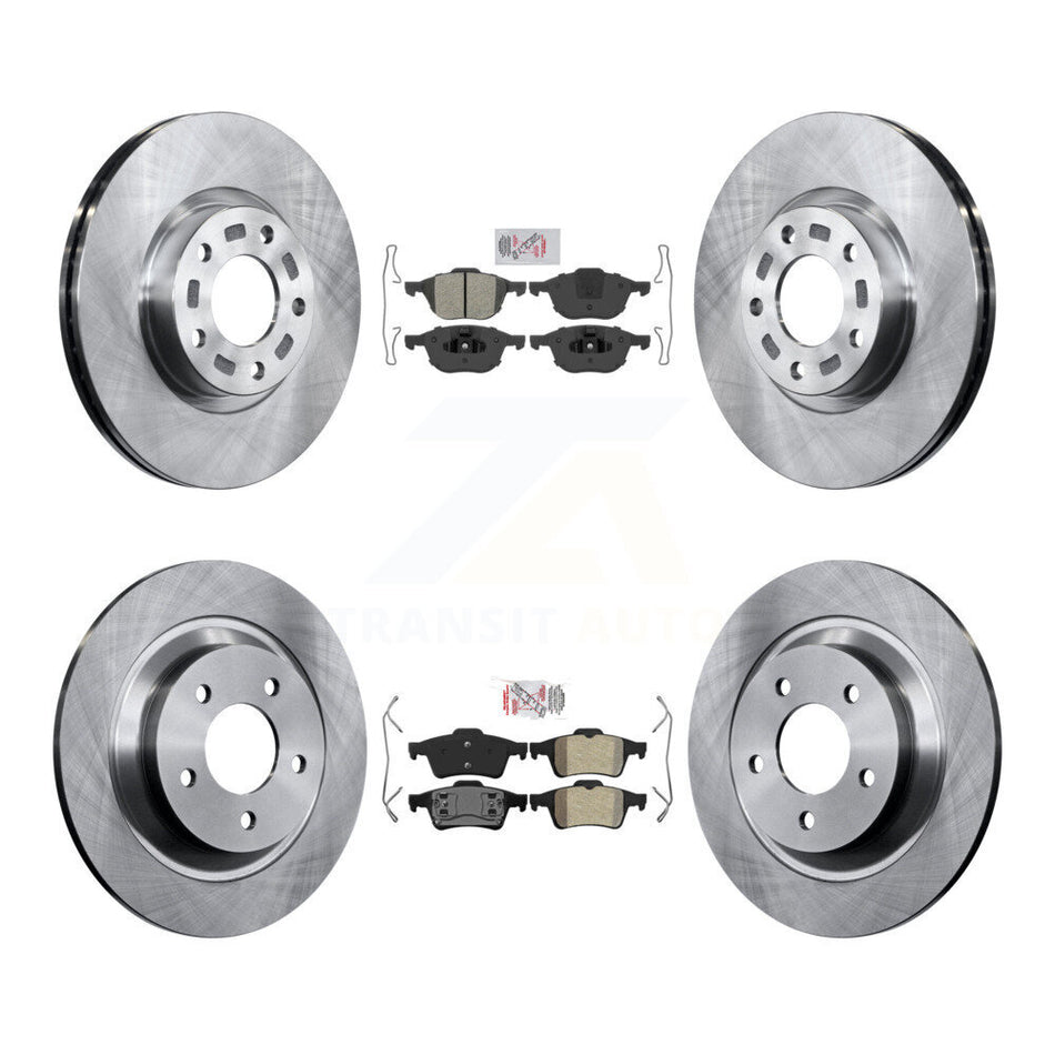 Front Rear Semi-Metallic Pads And Disc Brake Rotors Kit For 2006 Mazda 5 To 02 06 K8A-106643