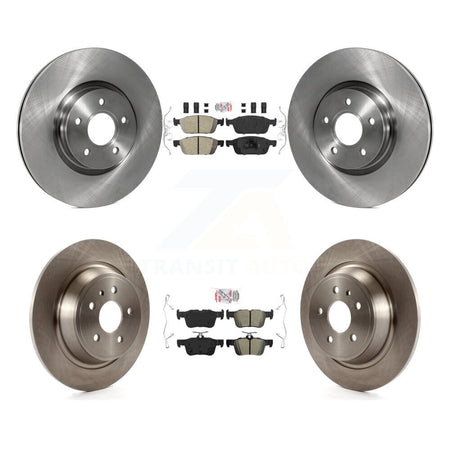 Front Ceramic Rear Semi-Metallic Pad And Disc Brake Rotor Kit For Ford Escape Lincoln MKC K8A-106644