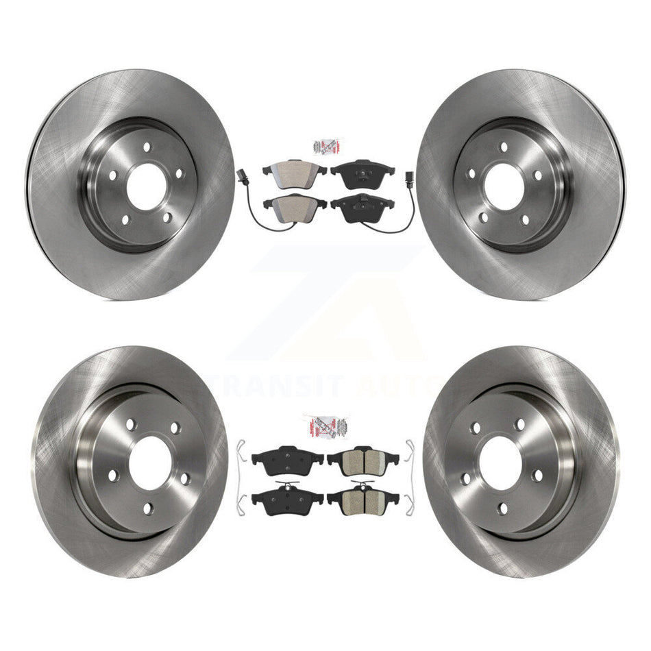 Front Semi-Metallic Rear Ceramic Pads And Disc Brake Rotors Kit For Volvo S40 V50 C70 K8A-106647