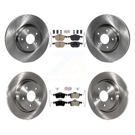 Front Ceramic Rear Semi-Metallic Pads And Disc Brake Rotors Kit For Volvo S40 C30 V50 C70 K8A-106651
