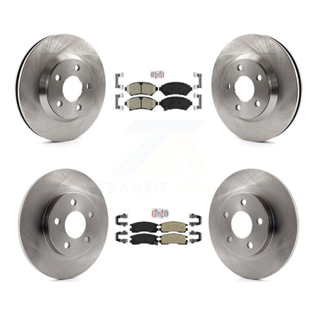 Front Ceramic Rear Semi-Metallic Pad Brake Rotor Kit For 2005 Cadillac DeVille Buick Park K8A-106655