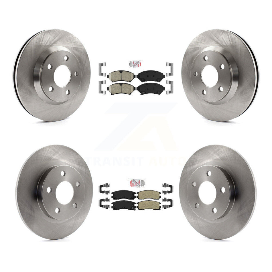 Front Ceramic Rear Semi-Metallic Pad Brake Rotor Kit For 2005 Cadillac DeVille Buick Park K8A-106655