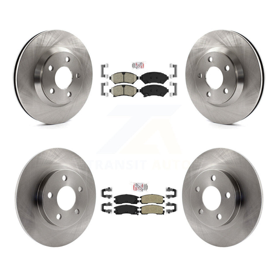Front Ceramic Rear Semi-Metallic Pad Brake Rotor Kit For 2005 Cadillac DeVille Buick Park K8A-106655