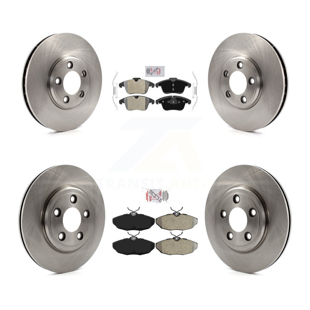 Front Rear Semi-Metallic Pad & Brake Rotor Kit For Jaguar S-Type From Chassis VIN #N52048 K8A-106656