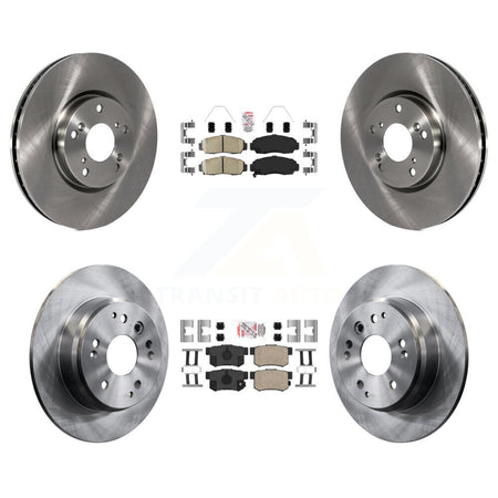 Front Rear Ceramic Pad Disc Brake Rotor Kit For 2004-2005 Acura TL Automatic transmission K8A-106659