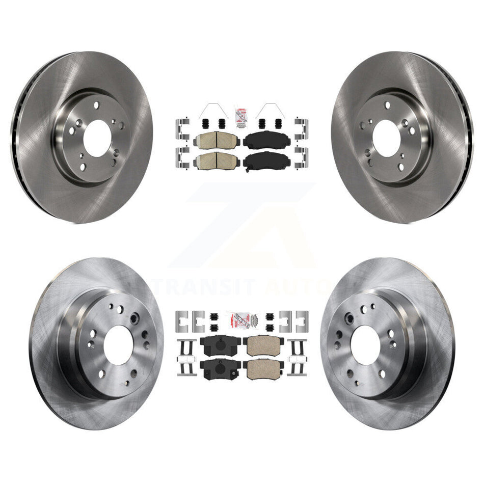 Front Rear Ceramic Pad Disc Brake Rotor Kit For 2004-2005 Acura TL Automatic transmission K8A-106659