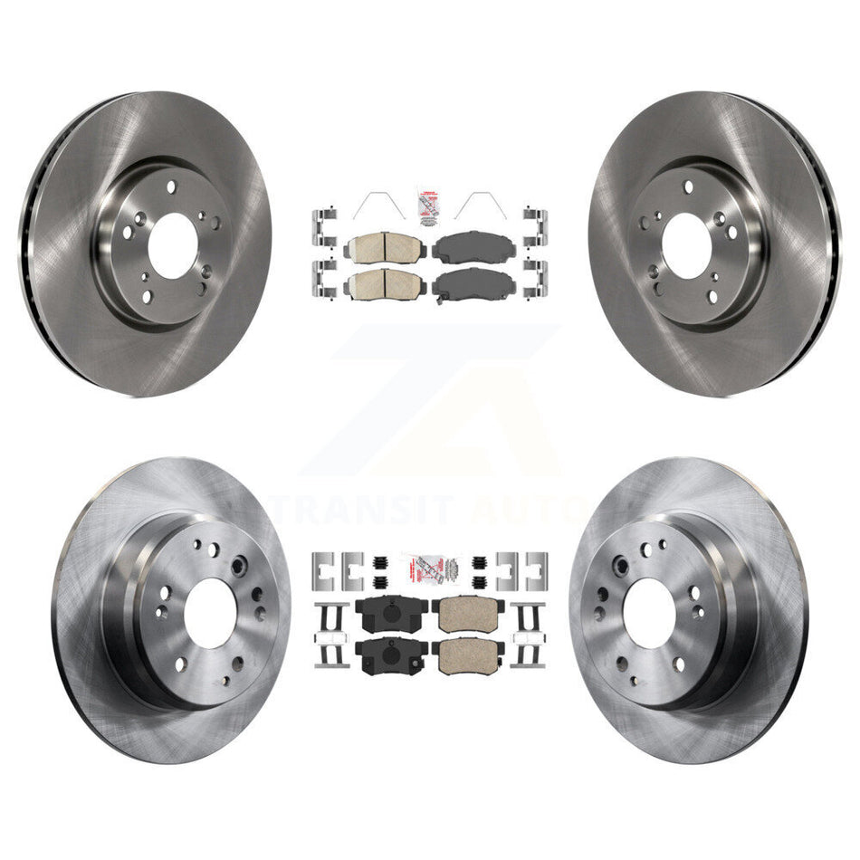 Front Rear Ceramic Pad Disc Brake Rotor Kit For 2004-2005 Acura TL Automatic transmission K8A-106660