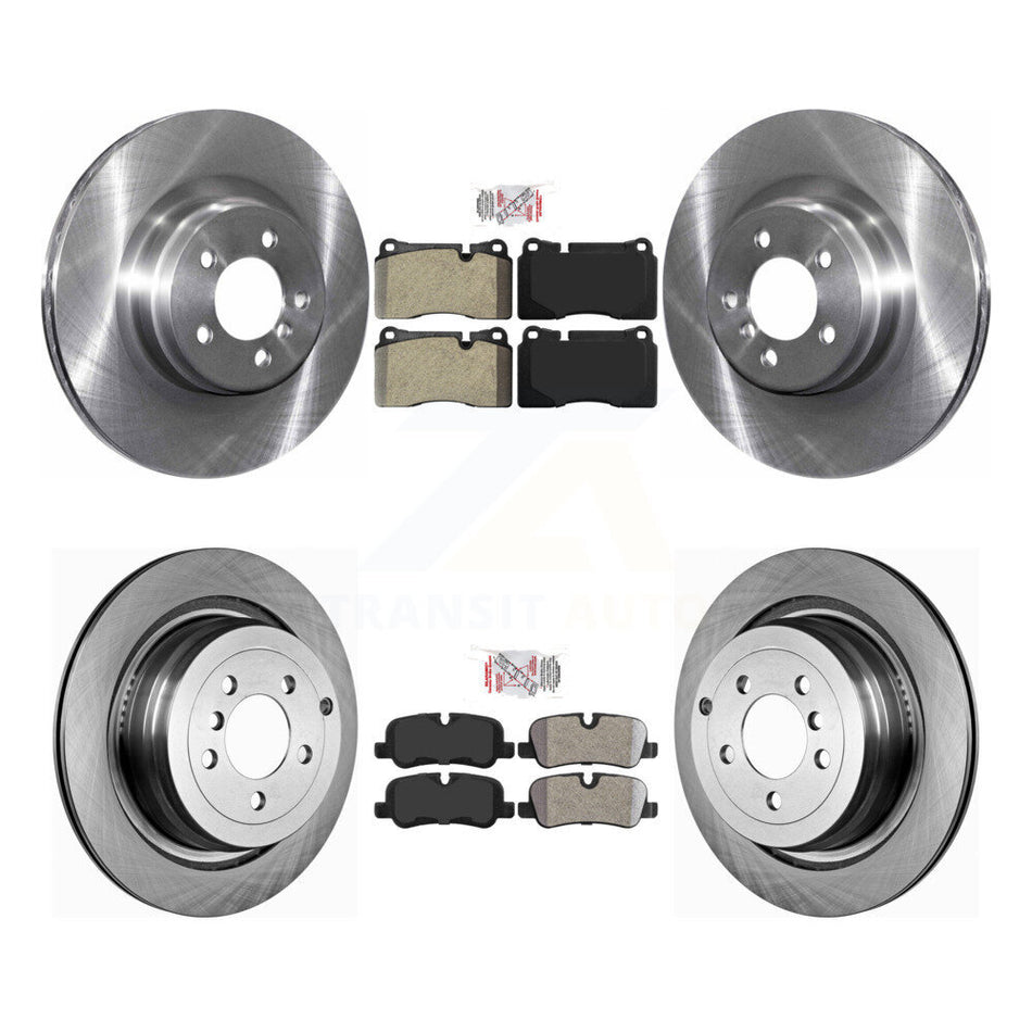 Front Rear Semi-Metallic Pad Brake Rotors Kit For 2006-2009 Land Rover Range Supercharged K8A-106664