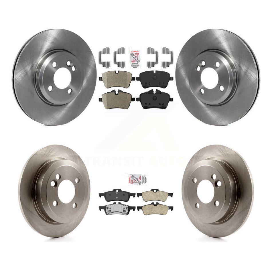 Front Semi-Metallic Rear Ceramic Pads And Disc Brake Rotors Kit For Mini Cooper K8A-106670