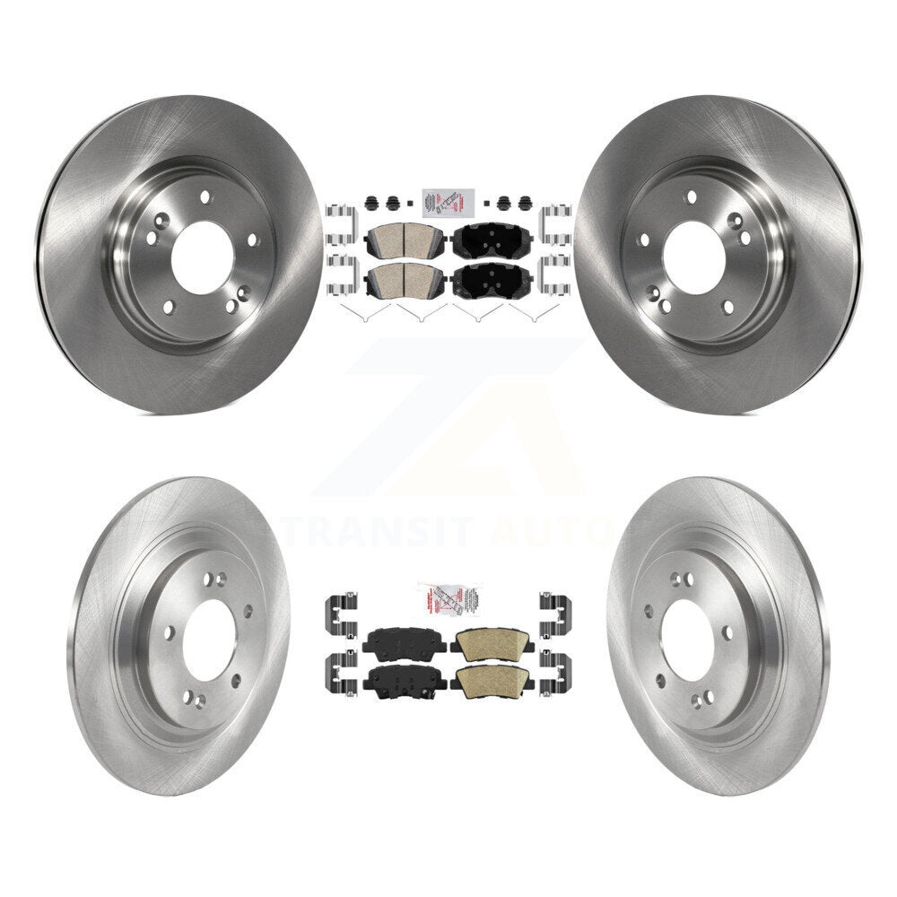 Front Rear Ceramic Pads And Disc Brake Rotors Kit For Hyundai Kona Electric Kia Niro EV K8A-106671