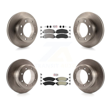 Front Rear Semi-Metallic Pad And Disc Brake Rotors Kit For 2012 Ford F-350 Super Duty 4WD K8A-106674