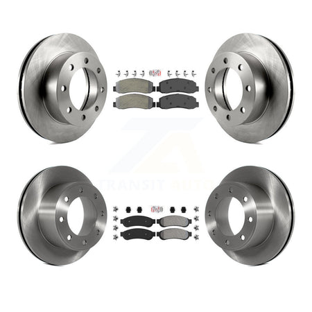 Front Rear Semi-Metallic Pad Disc Brake Rotor Kit For 2008-2009 Ford F-250 Super Duty 4WD K8A-106681
