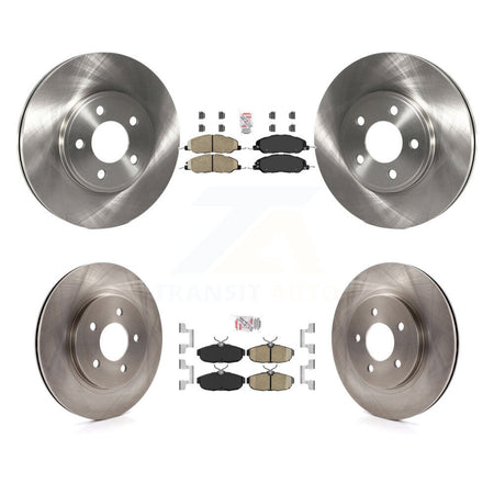 Front Rear Ceramic Pads And Disc Brake Rotors Kit For 2009 Ford Mustang Bullitt K8A-106695