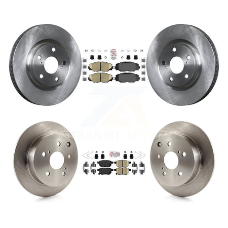 Front Rear Ceramic Pads And Disc Brake Rotors Kit For 2010 Toyota Matrix XRS K8A-106702
