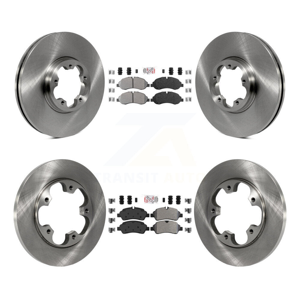 Front Rear Semi-Metallic Pad Brake Rotor Kit For Ford Transit-250 Transit-150 Transit-350 K8A-106705