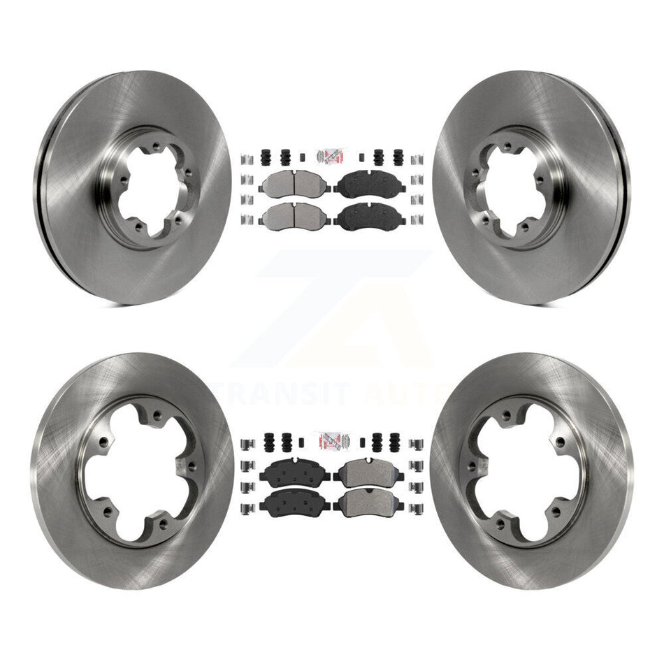 Front Rear Semi-Metallic Pad Brake Rotor Kit For Ford Transit-250 Transit-150 Transit-350 K8A-106705