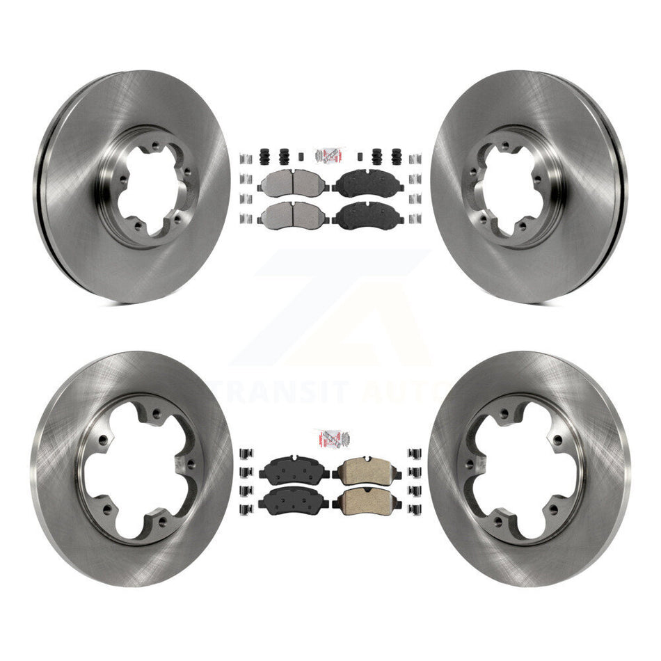 Front Rear Semi-Metallic Pad Brake Rotor Kit For Ford Transit-250 Transit-150 Transit-350 K8A-106706