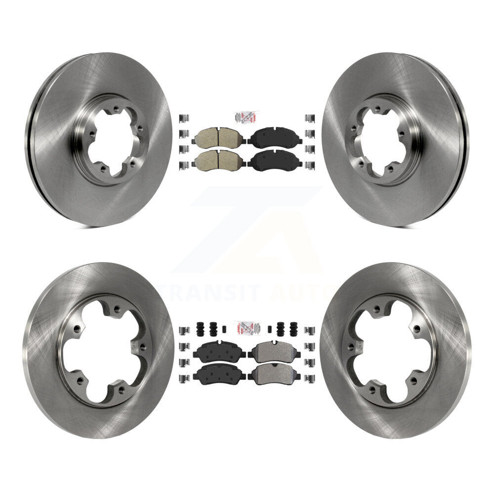 Front Rear Semi-Metallic Pad Brake Rotor Kit For Ford Transit-250 Transit-150 Transit-350 K8A-106707