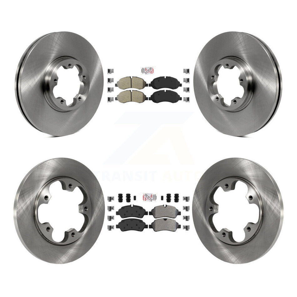 Front Rear Semi-Metallic Pad Brake Rotor Kit For Ford Transit-250 Transit-150 Transit-350 K8A-106707