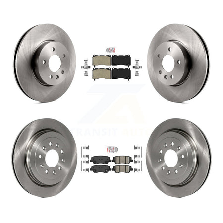 Front Semi-Metallic Rear Ceramic Pads And Disc Brake Rotors Kit For Cadillac ATS K8A-106709