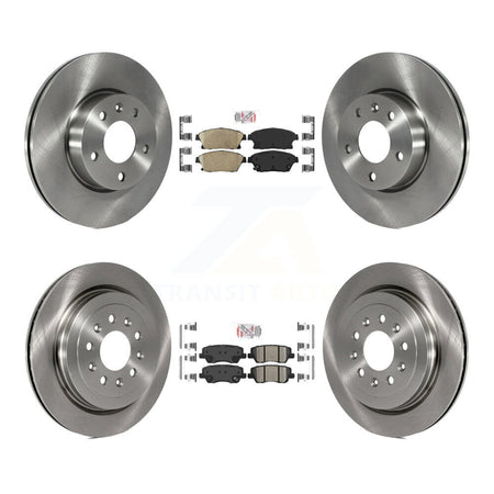 Front Rear Ceramic Pad & Brake Rotor Kit For Cadillac ATS With 300mm Diameter K8A-106714