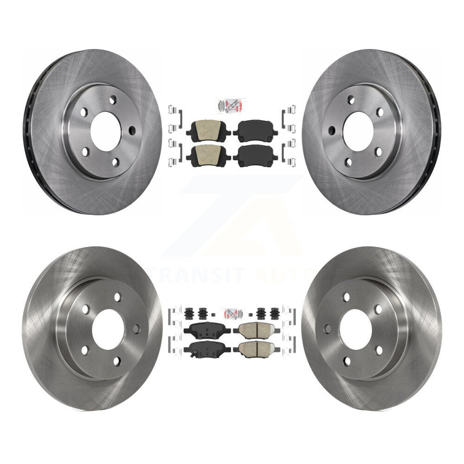 Front Rear Ceramic Pads And Disc Brake Rotors Kit For Chevrolet Malibu Pontiac G6 K8A-106718