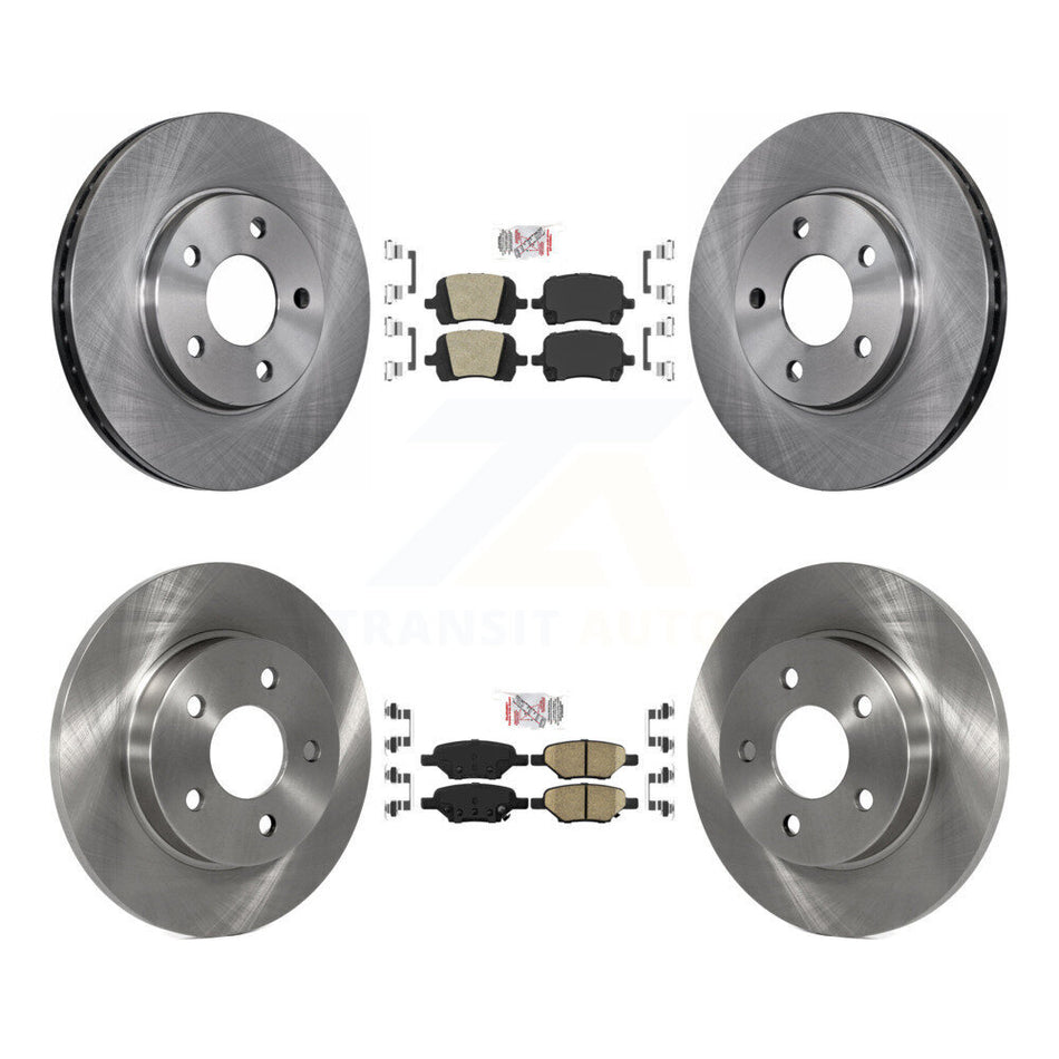 Front Rear Ceramic Pads And Disc Brake Rotors Kit For Chevrolet Malibu Pontiac G6 K8A-106719
