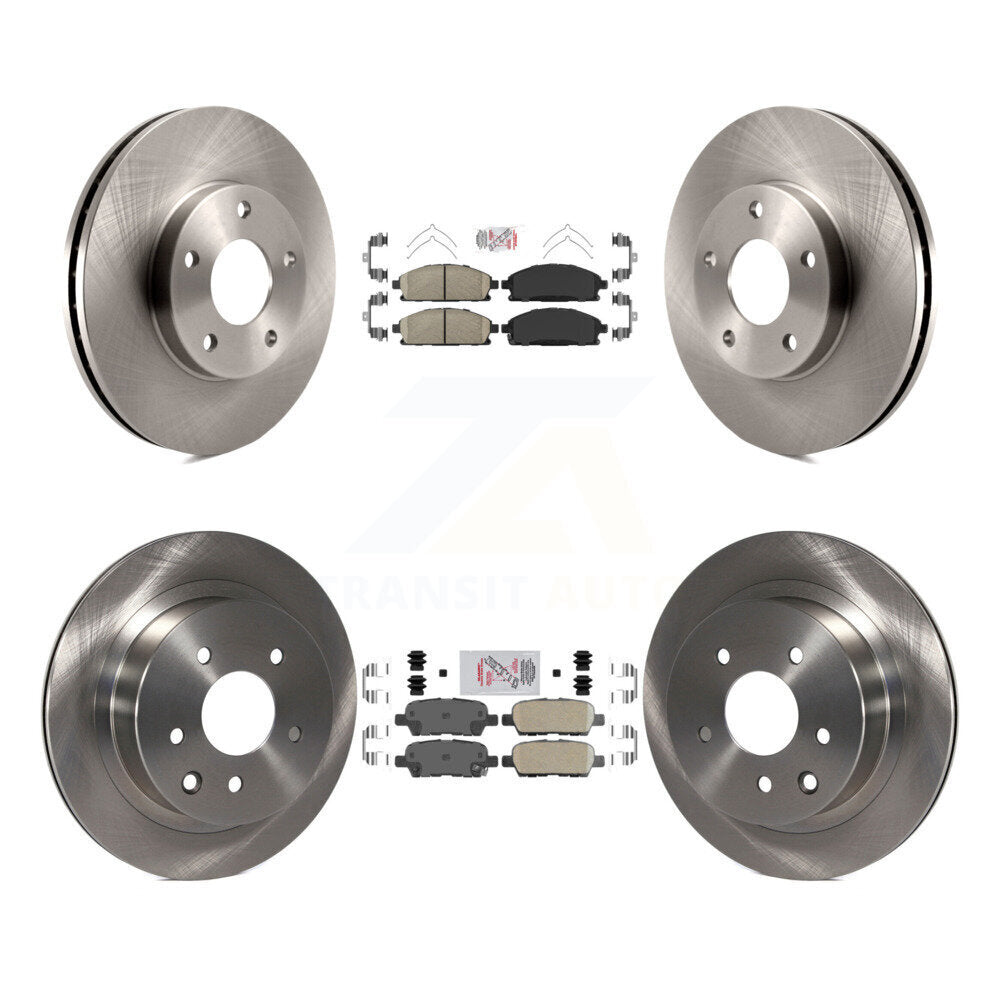 Front Rear Ceramic Pads And Disc Brake Rotors Kit For 2005-2006 Nissan X-Trail K8A-106722
